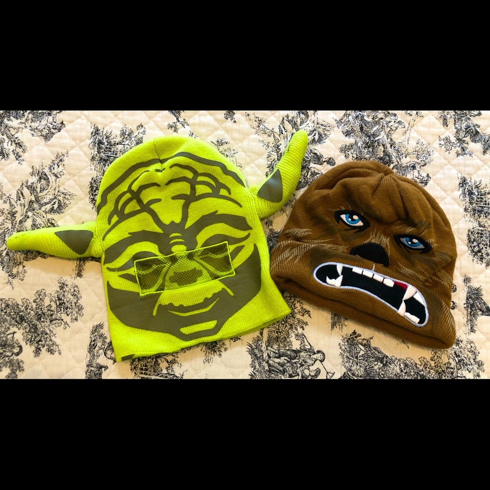 Kids Star Wars Yoda and Chewbacca Winter Hats